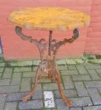 Prachtige klassieke gietijzeren bistrotafel tuintafel tafel, Verzenden, Zo goed als nieuw, Rond, Metaal