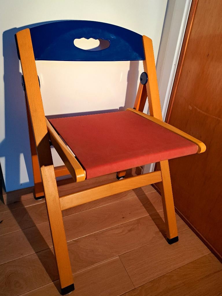 Foppapedretti klapstoel, Huis en Inrichting, Stoelen, Ophalen of Verzenden, Zo goed als nieuw, Memphis, Eén