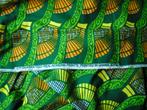 afrikaanse coupon uit Ghana nr JJ 287, Verzenden, 120 cm of meer, Katoen, Groen