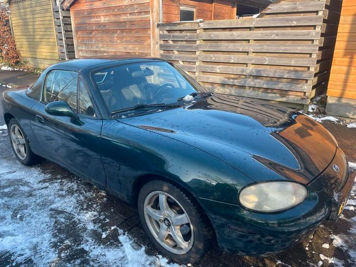 Mazda MX-5 1.6 I 1999 Groen, Auto's, Mazda, Particulier, MX-5, Achteruitrijcamera, Airbags, Apple Carplay, Bluetooth, Elektrische ramen