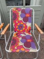 3 vintage retro klapstoelen, Ophalen, Gebruikt, Aluminium, Inklapbaar