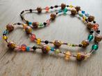 Lange mooie glaskralen ketting, Ophalen of Verzenden, Zo goed als nieuw, Overige materialen