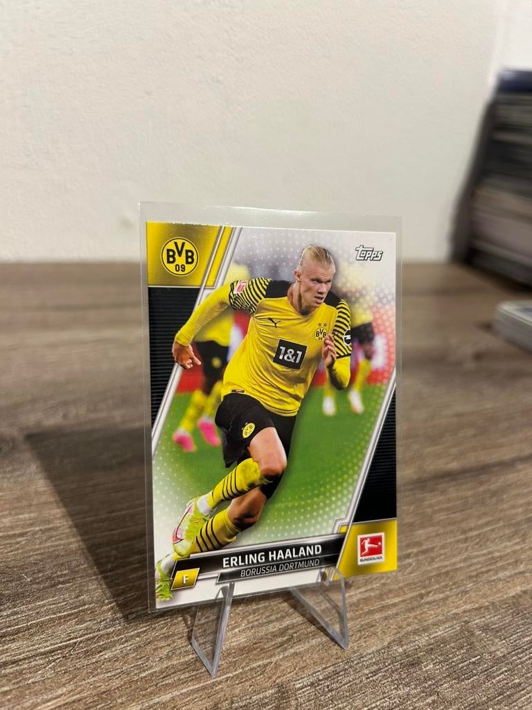 Erling Haaland 2021-22 Topps Bundesliga Flagship #53, Ophalen of Verzenden, Zo goed als nieuw, Plaatje