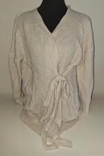 Ecru vest merk Moocci maat L met striksluiting, Kleding | Dames, Truien en Vesten, Ophalen of Verzenden, Zo goed als nieuw, Maat 38/40 (M)