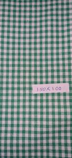 Groene Katoenen Quiltstof - Ruitje 1.50x1.00m, Nieuw, Ophalen of Verzenden, 30 tot 120 cm, Katoen
