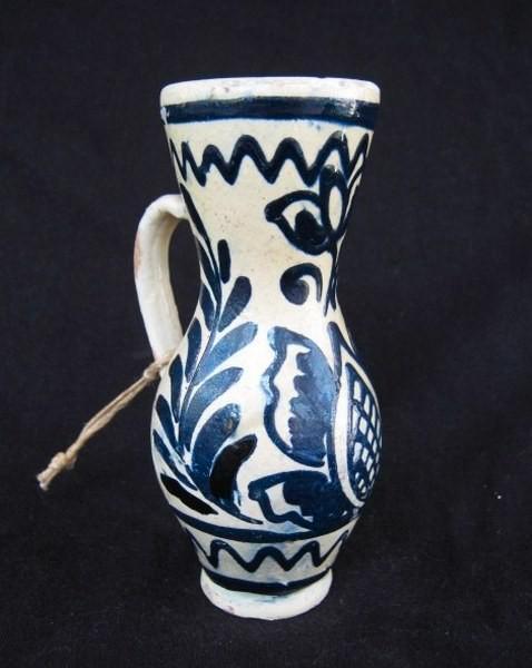 Korond - Antieke kruik in blauw-wit (7), Antiek en Kunst, Antiek | Keramiek en Aardewerk, Ophalen