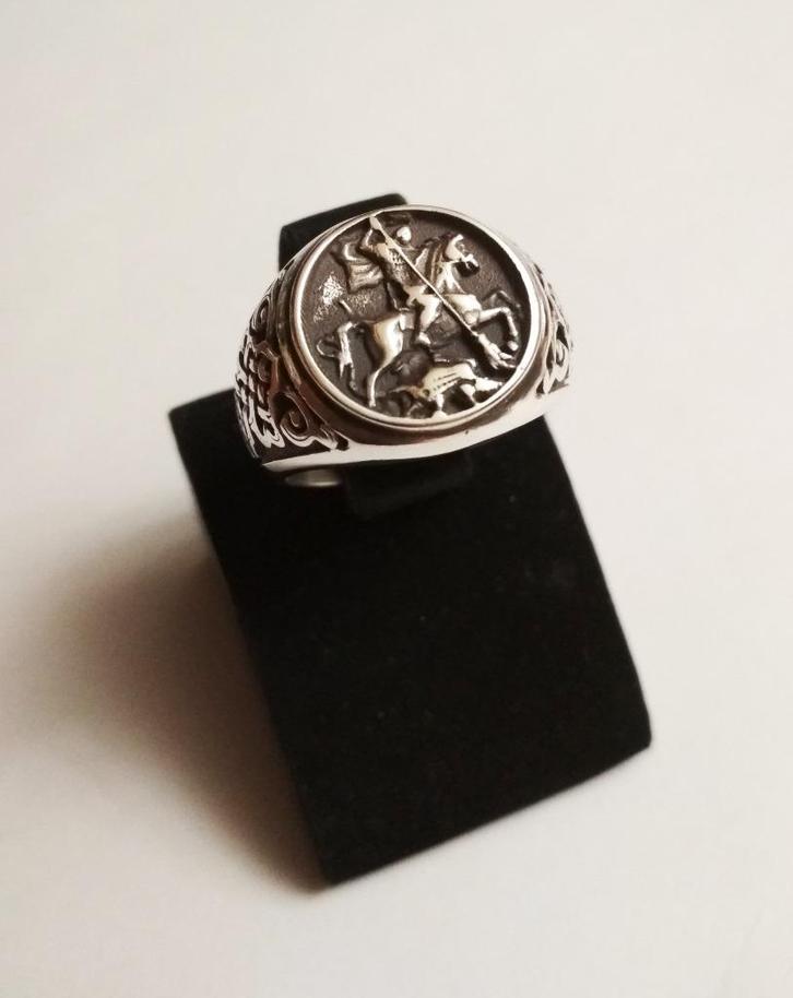 Zilveren herenring, Sieraden, Tassen en Uiterlijk, Ringen, Nieuw, Heer, 20 of groter, Zilver, Zilver, Verzenden