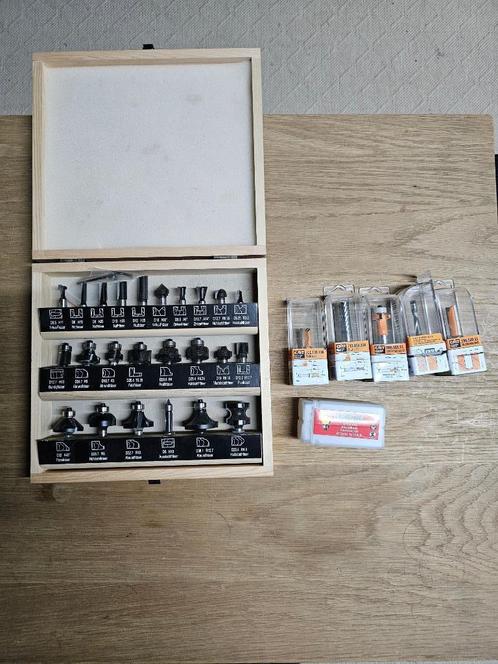 Freesbitjes 6/8/12mm - Stehle - CMT - Ecotools, Doe-het-zelf en Verbouw, Gereedschap | Freesmachines, Nieuw, Accu, Bovenfrees