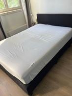 Zwarte Boxspring 140cmx200cm, Huis en Inrichting, Slaapkamer | Boxsprings, Gebruikt, Zwart, Twijfelaar, 200 cm