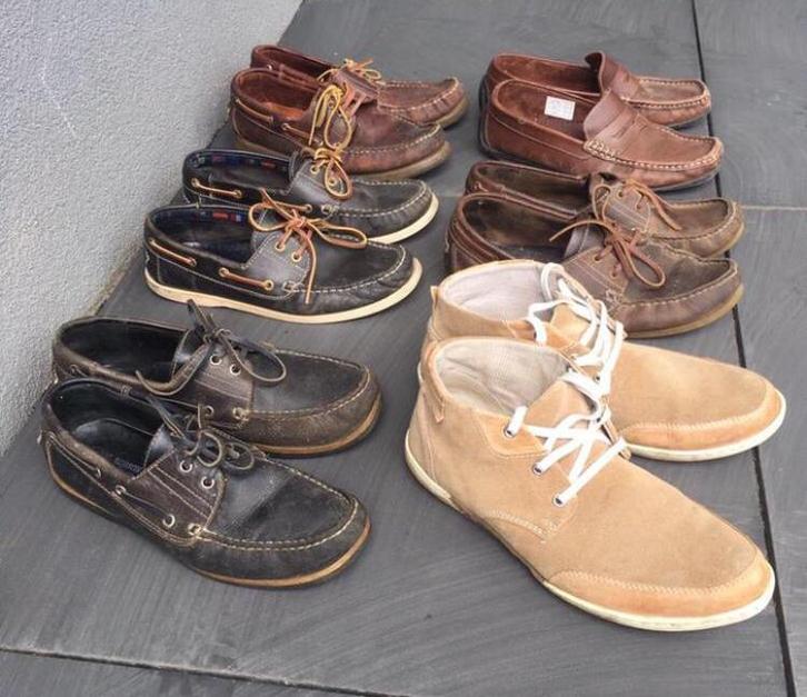 Mooie leren heren schoenen kast opruimen Maat 41, Kleding | Heren, Schoenen, Zo goed als nieuw, Overige typen, Overige kleuren