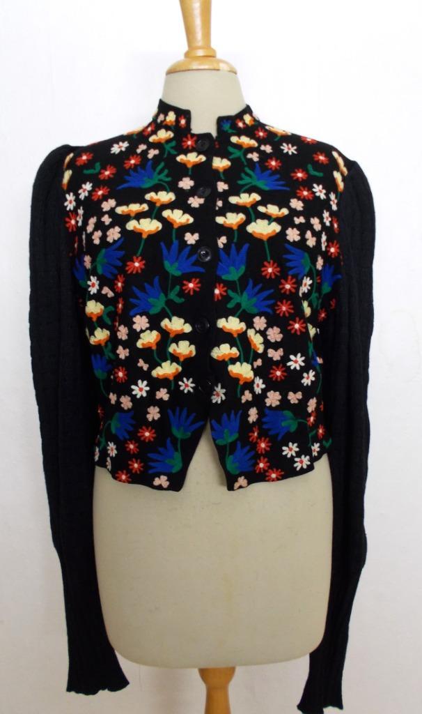 Schattig folklore borduursels bewerkt pofmouw zwart vestje!L, Kleding | Dames, Truien en Vesten, Zo goed als nieuw, Maat 42/44 (L)