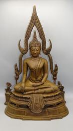 Bronzen Phra Phutta Chinnarat buddha Beeld 51 cm hoog, Gebruikt, Ophalen of Verzenden