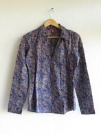 Donkerblauwe Esprit blouse met florale Paisley print maat M, Kleding | Dames, Blouses en Tunieken, Maat 38/40 (M), Blauw, Ophalen of Verzenden