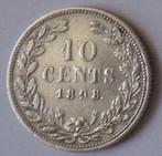 Wilhelmina 10 Cent 1898 Zilver Zeer Fraai, Verzenden, Zilver, 10 cent, Koningin Wilhelmina