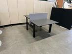 Voortman Verstelbaar duo-bureau met slinger 120x80 cm, 7 st, In hoogte verstelbaar, Gebruikt, Bureau, Verzenden