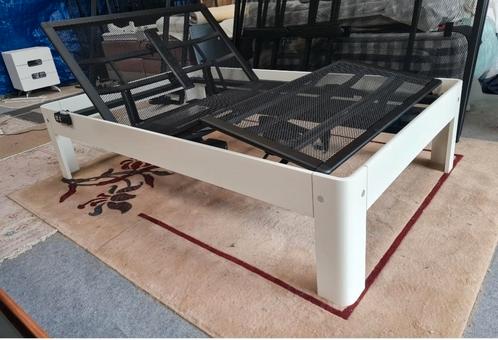 AUPING AURONDE BEDDEN 120-200 ELEKTRISCHE OF HANDVERSTELBAAR, Huis en Inrichting, Slaapkamer | Bedden, Gebruikt, Tweepersoons