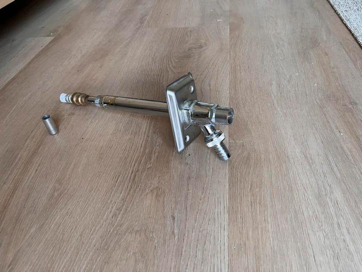 Vorstvrije buitenkraan - afgekort - inclusief montageplaat, Tuin en Terras, Buitenkranen, Gebruikt, Ophalen of Verzenden