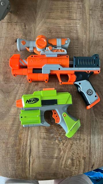 Nerf pistolen beschikbaar voor biedingen