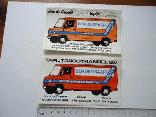 sticker oud Mercedes Autobus ben de graaff tapijt auto bus 2, Verzamelen, Stickers, Zo goed als nieuw, Bedrijf of Vereniging, Verzenden