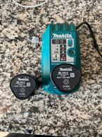 Makita BL1013 Accu's + Lader, Ophalen of Verzenden, Gebruikt