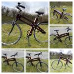 Houten stadsfiets, Fietsen en Brommers, Fietsen | Heren | Herenfietsen, Versnellingen, Zo goed als nieuw, 53 tot 57 cm, Ophalen