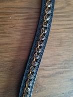 Frontriem zwart met bruine strass, Ophalen of Verzenden, Nieuw, Dressuur