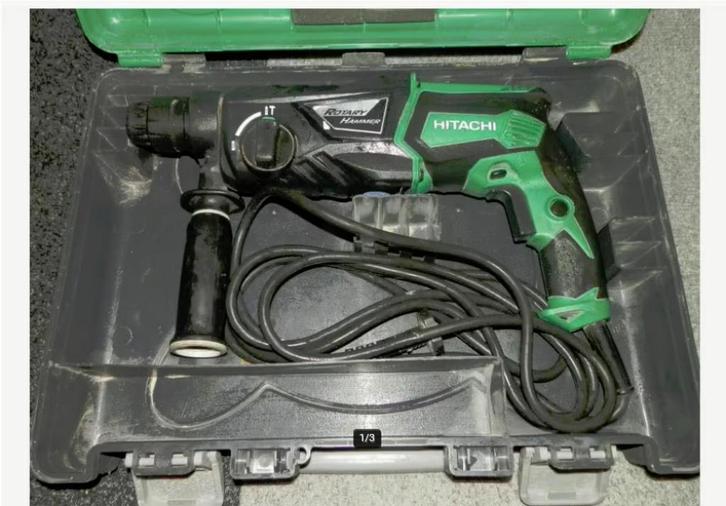 Hitachi DH26PB boorhamer in doos zgan, Doe-het-zelf en Verbouw, Gereedschap | Boormachines, Zo goed als nieuw, Boor- en/of Breekhamer