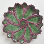 Retro: uniek, fraaigekleurd puntgaaf majolica artisjokbord, Ophalen of Verzenden