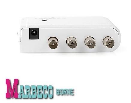 Antenne versterker, Amplifier, CATV, DVB-T, 4 uit, VLS-AMP40, Audio, Tv en Foto, Televisie-accessoires, Nieuw, Ophalen of Verzenden