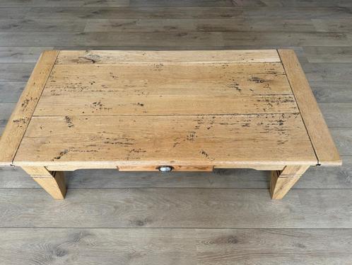 Eikenhouten salontafel, Huis en Inrichting, Tafels | Salontafels, Gebruikt, Minder dan 50 cm, 50 tot 100 cm, 100 tot 150 cm, Rechthoekig