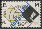 Nederland 1994 1596 Mondriaan 80c, Gest, Postzegels en Munten, Postzegels | Nederland, Ophalen of Verzenden, Na 1940, Gestempeld