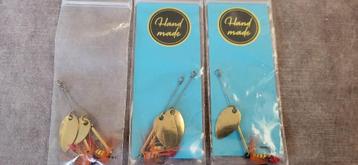 5x ilba hand gebouwde baars spinners kunstaas  beschikbaar voor biedingen