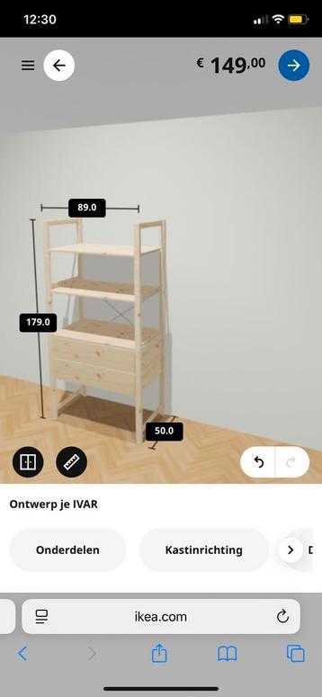 Stellingkast Ikea IVAR - afbeelding 3