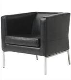 2x Klappsta fauteuil, Ophalen, Gebruikt, 50 tot 75 cm, Leer