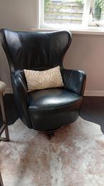Lederen Draaifauteuil MOET WEG, Gebruikt, Metaal, 75 tot 100 cm, Modern