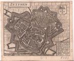 Zutphen Zvtphen Plattegrond Guicciardini 1660, Ophalen of Verzenden