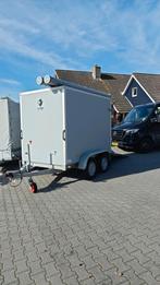 Hapert gesloten aanhanger met stelling ( inruil mogelijk ), Ophalen, Zo goed als nieuw, Aluminium, Overige typen