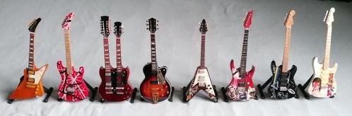Verzameling miniatuur gitaren (8 stuks, 15cm.), Verzamelen, Overige Verzamelen, Zo goed als nieuw, Ophalen of Verzenden