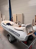 Aangeboden: Williams tender 385 met trailer., Watersport en Boten, Rubberboten, Gebruikt, 70 tot 120 pk, Benzine, Overige materialen