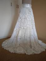 Gehaakte Rok - Uniek Design maat 36, Wit, Ophalen of Verzenden, Zo goed als nieuw, Accessoires