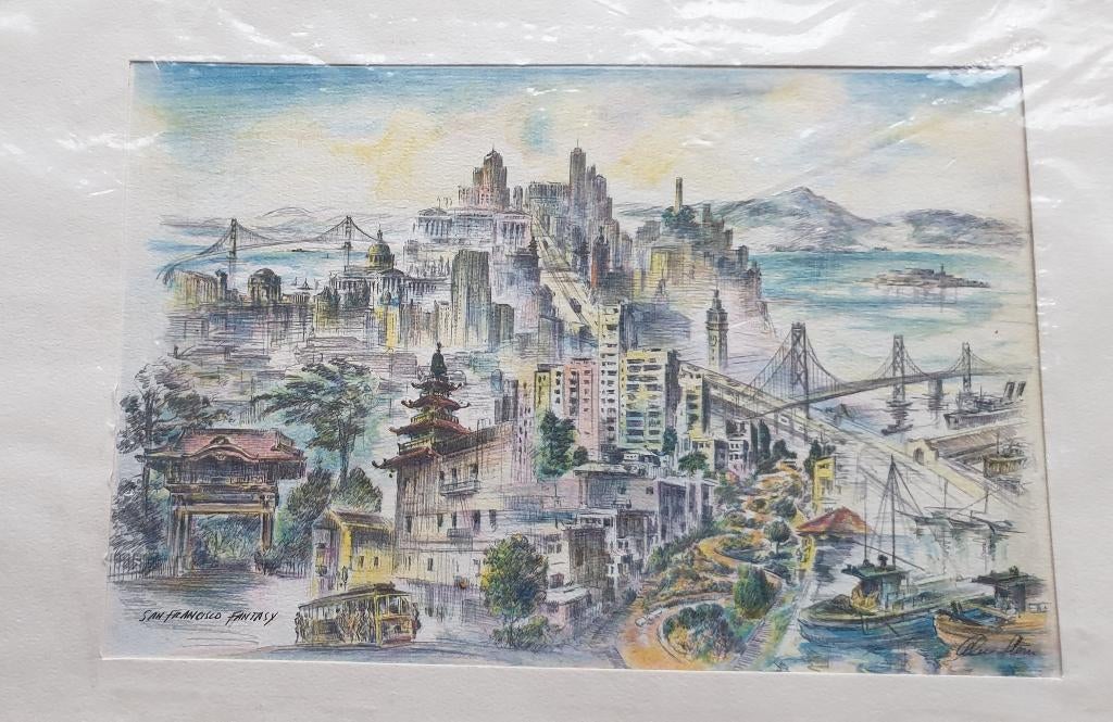 Litho van Alec Stern, Antiek en Kunst, Kunst | Schilderijen | Klassiek, Ophalen