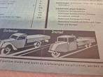 1935 Standard bestelwagen folder 3 en 4 wielers originele, Ophalen of Verzenden, Zo goed als nieuw, Overige merken