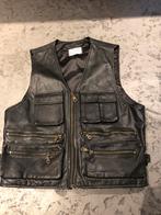 zwart leren motorvest met zakken, Motoren, Overige typen, Heren, Leather jacks, Ophalen of Verzenden