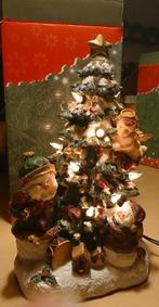 Kerst tafereel, met 2 sneeuwpoppen en een engeltje, Diversen, Kerst, Ophalen of Verzenden, Zo goed als nieuw