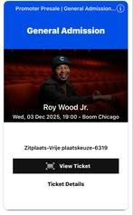 2 x Tickets Roy Wood Jr. Boom Chicago 3 december 19:00 uur, Tickets en Kaartjes, Theater | Cabaret en Komedie, Twee personen, December