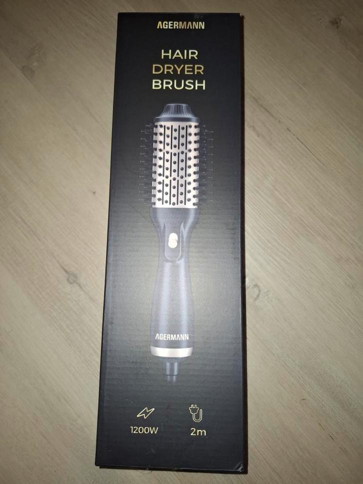Agermann Hair Dryer Brush - Föhn & Krultang, Witgoed en Apparatuur, Persoonlijke-verzorgingsapparatuur, Nieuw, Haarverzorging