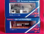 Tomix huizen set n-spoor (1), Overige merken, Gelijkstroom, Brug, Tunnel of Gebouw, Nieuw