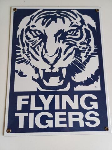 flying tiger luchtvaart maatschappij emaille reclamebord beschikbaar voor biedingen