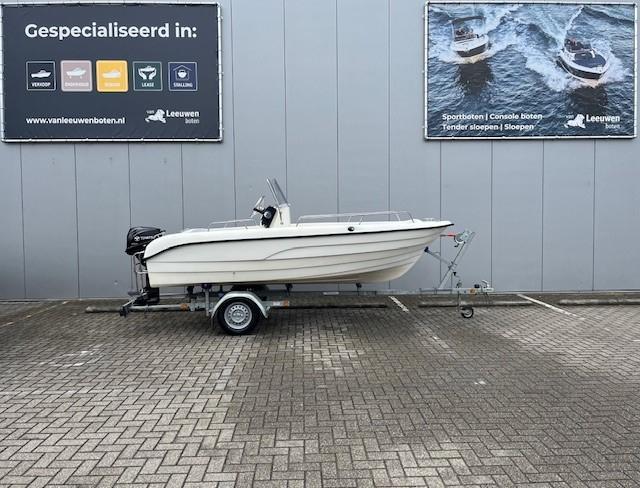 Topcraft 440 | 20PK Demo | JBL  | incl trailer  | Vaarklaar, Watersport en Boten, Vis- en Consoleboten, Gebruikt, 10 tot 30 pk