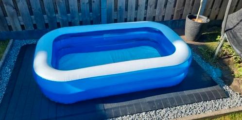 Zwembad opblaasbaar 211 x 132 x 46 cm inclusief afdekzeil, Tuin en Terras, Zwembaden, Zo goed als nieuw, Minder dan 80 cm, 200 tot 400 cm